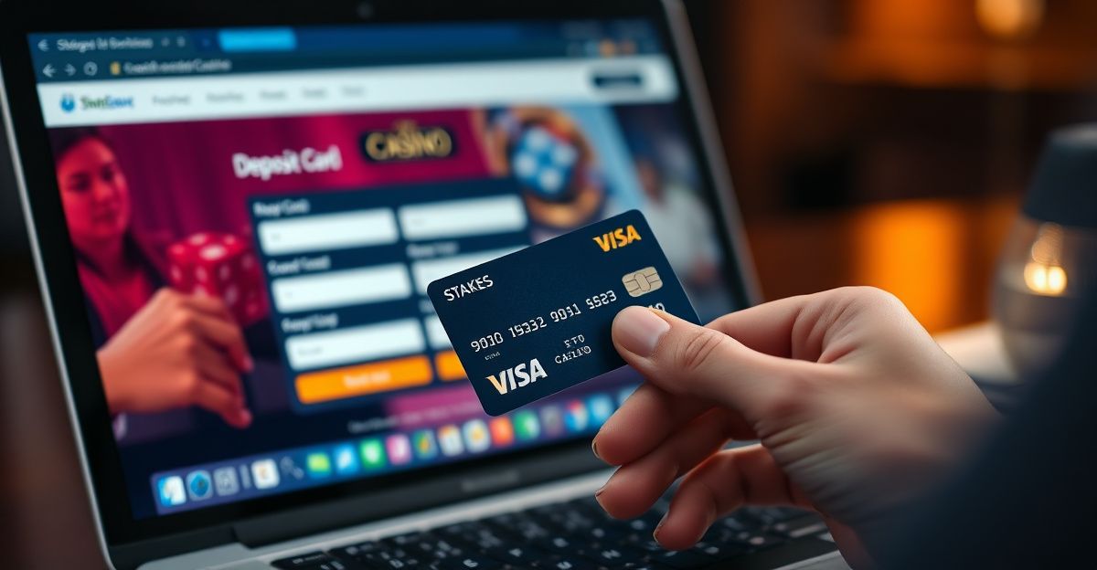 Comment effectuer un dépôt par carte bancaire sur Stakes Casino